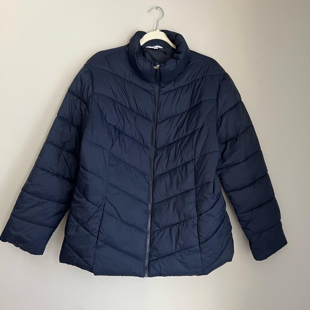 Time and Tru Navy Puffer Jacket